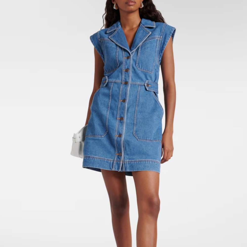Veronica Beard Jax denim shirt dress